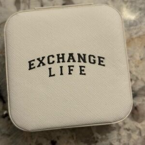 Exchange Life White Travel Jewelry Box/Charm Holder